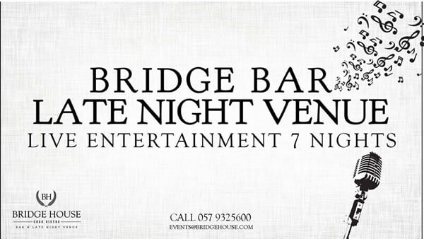 Bridge House bar available for parties