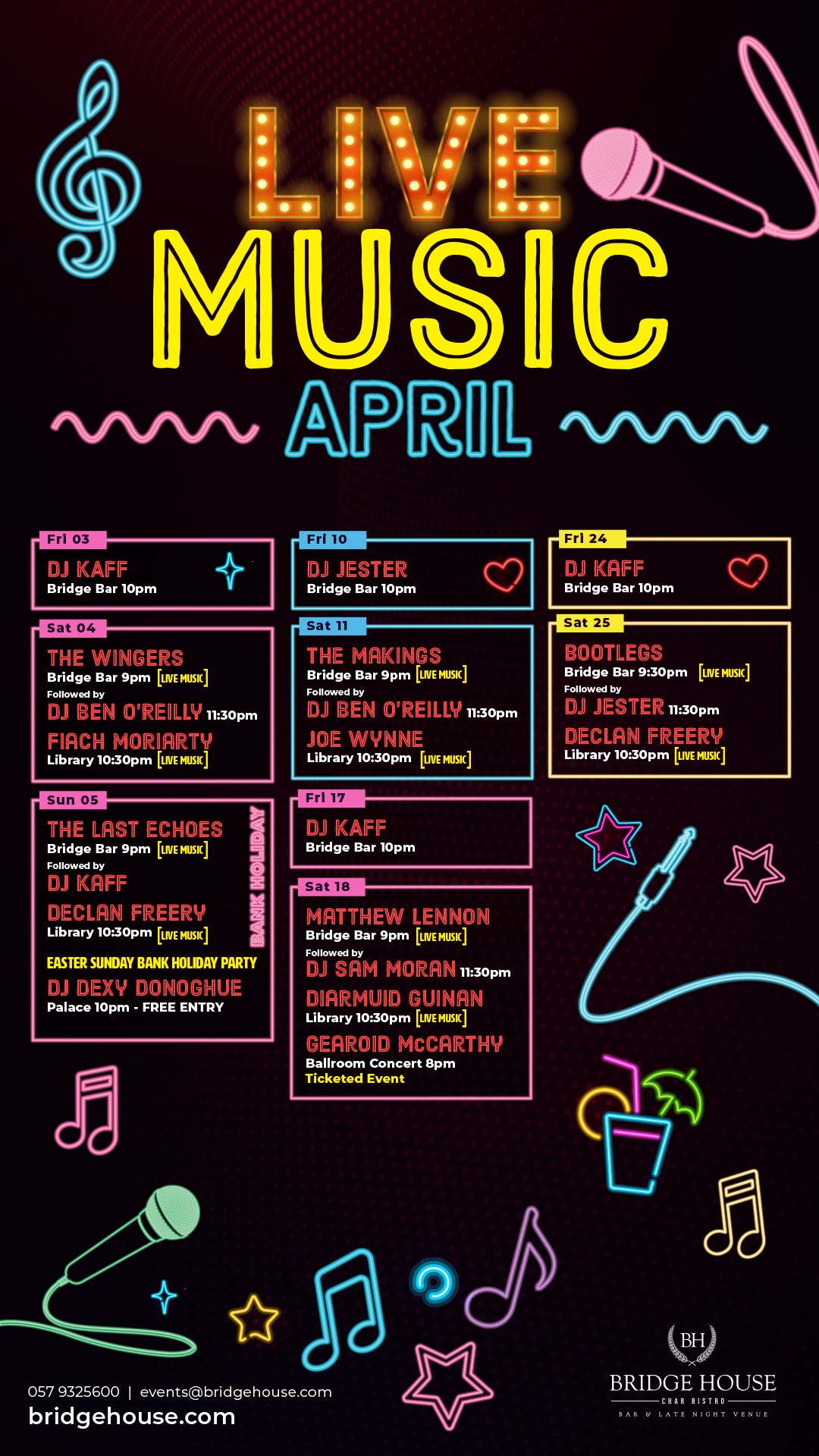 late bar tullamore, char bistro tullamore, hen party tullamore, party tullamore